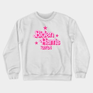 Biden Harris 2024 For President Barbie Version Crewneck Sweatshirt